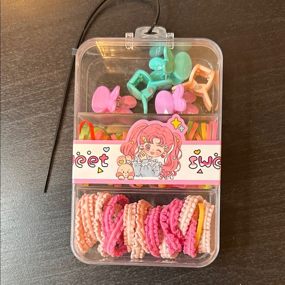 Kids Hair Accessories Set - Pink and Multicolor - Picture 1 of 2